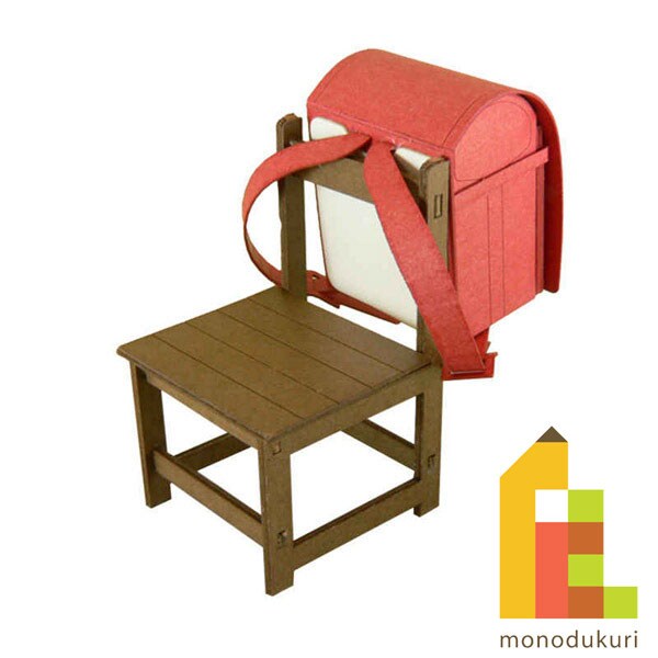 さんけい みにちゅあーと・プチ 椅子とランドセル(赤) (MP01-15)