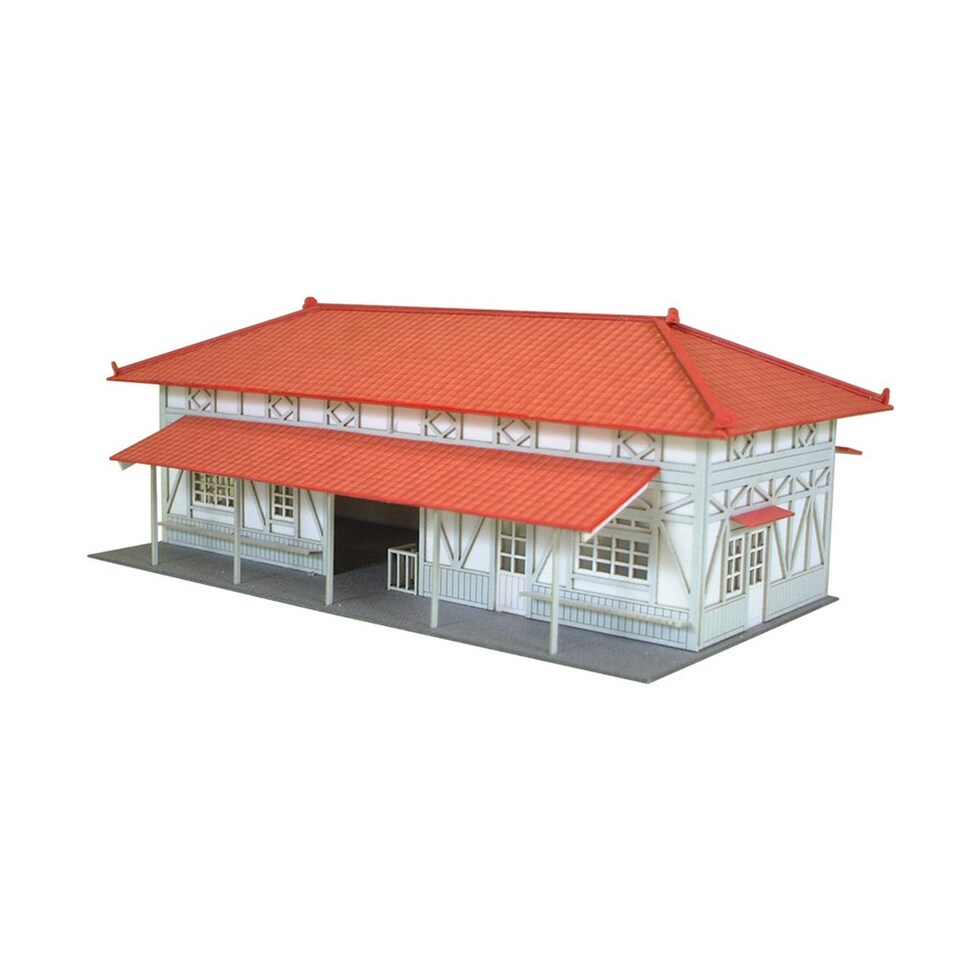 さんけい なつかしのジオラマ S=1/150 駅舎B (MP03-20)