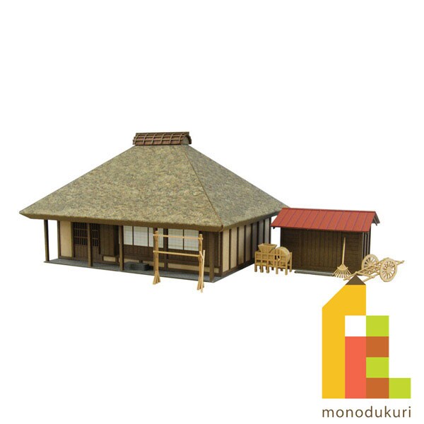 さんけい 情景 S=1/87・80 茅葺民家-2 (MK05-20)