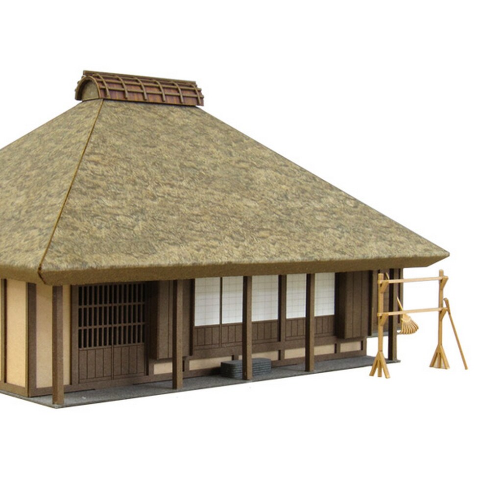 さんけい 情景 S=1/87・80 茅葺民家-2 (MK05-20)