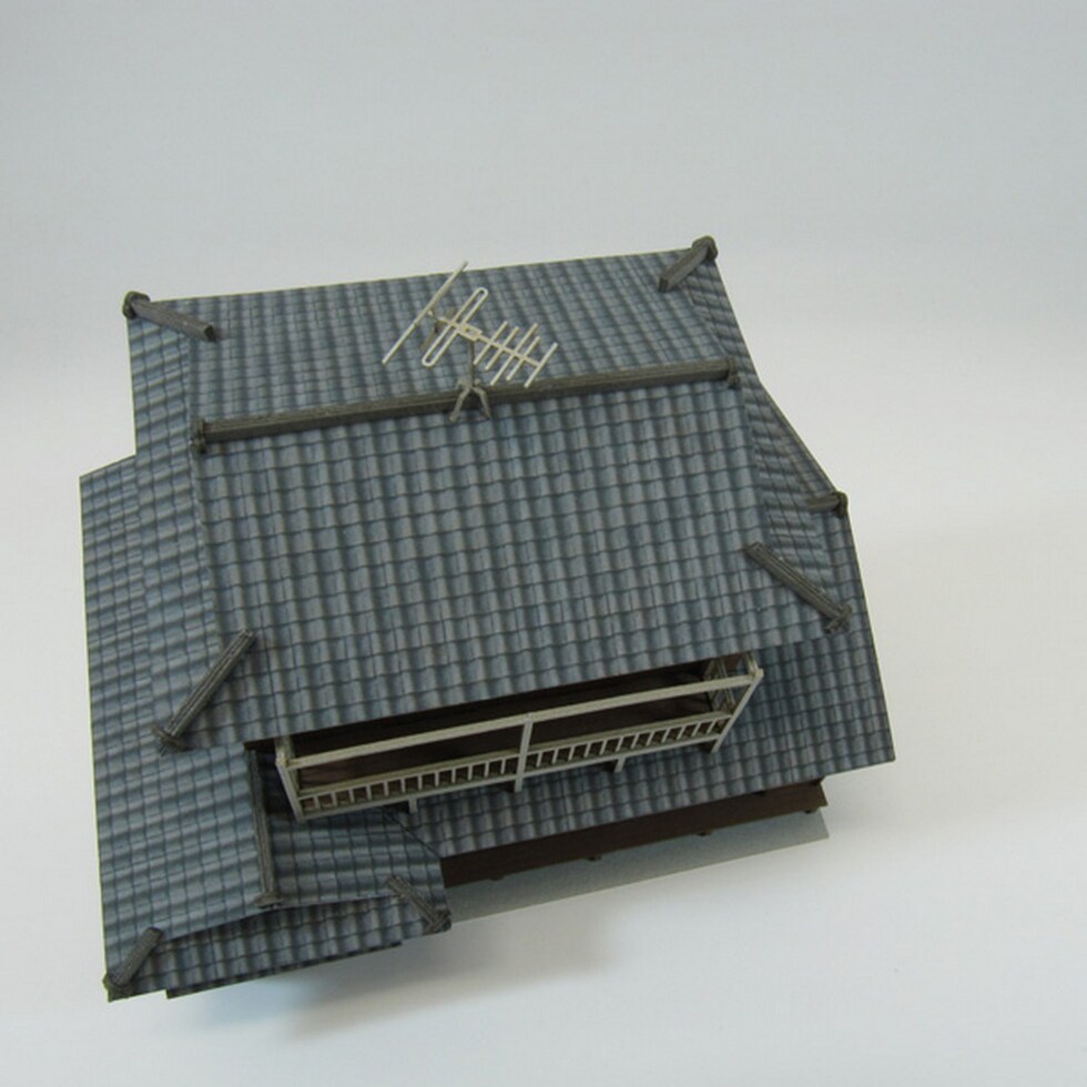 さんけい 情景 S=1/87・80 民家-3 (MK05-28)