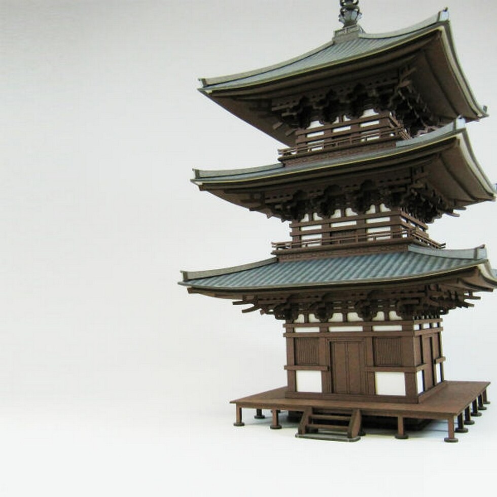 さんけい 情景 S=1/87・80 三重塔 (MK05-30)