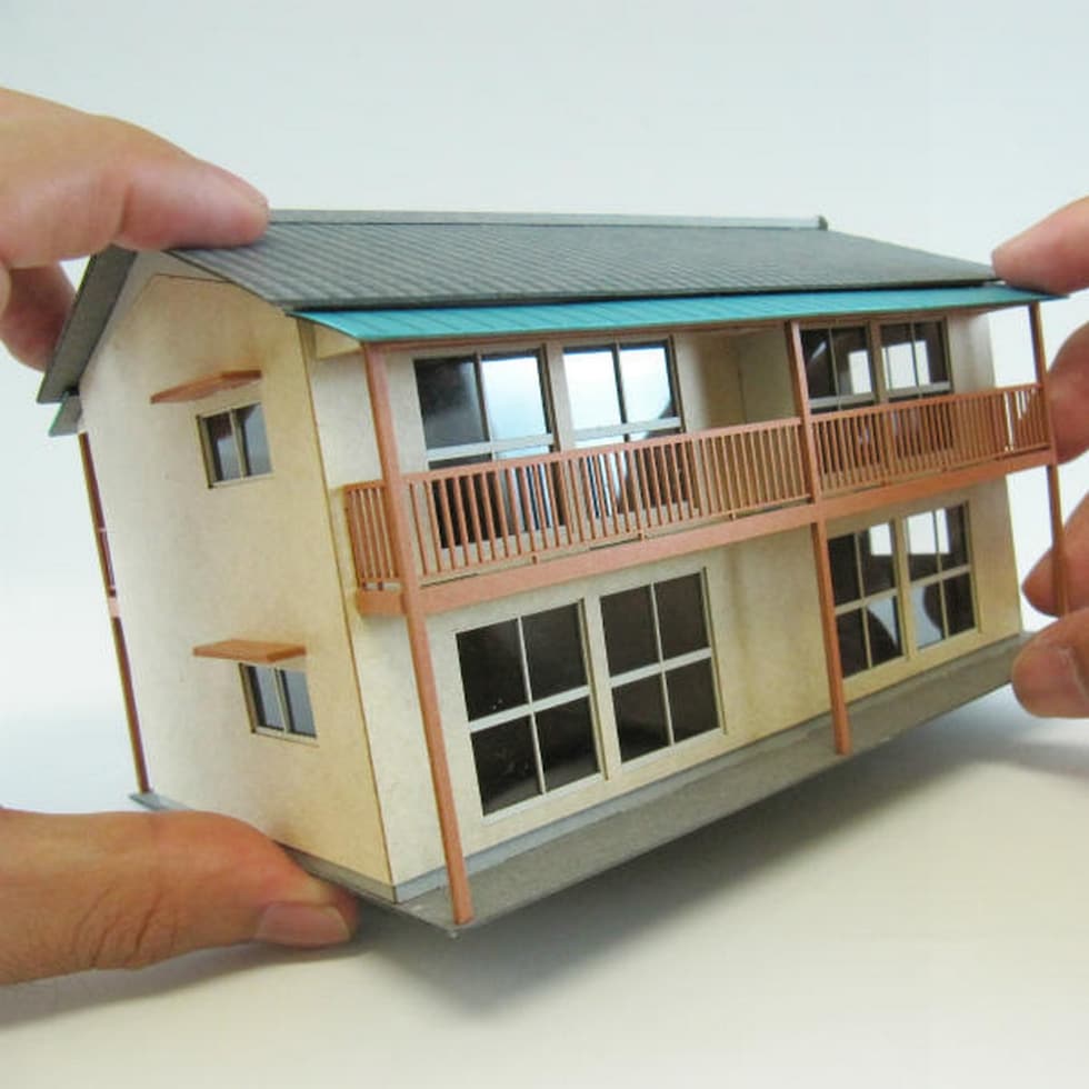 さんけい 情景 S=1/87・80 アパート (MK05-31)