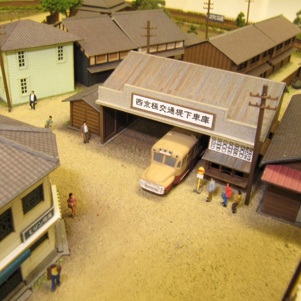 さんけい みにちゅあーと・プチ S=1/220 バス車庫 (MP01-75)