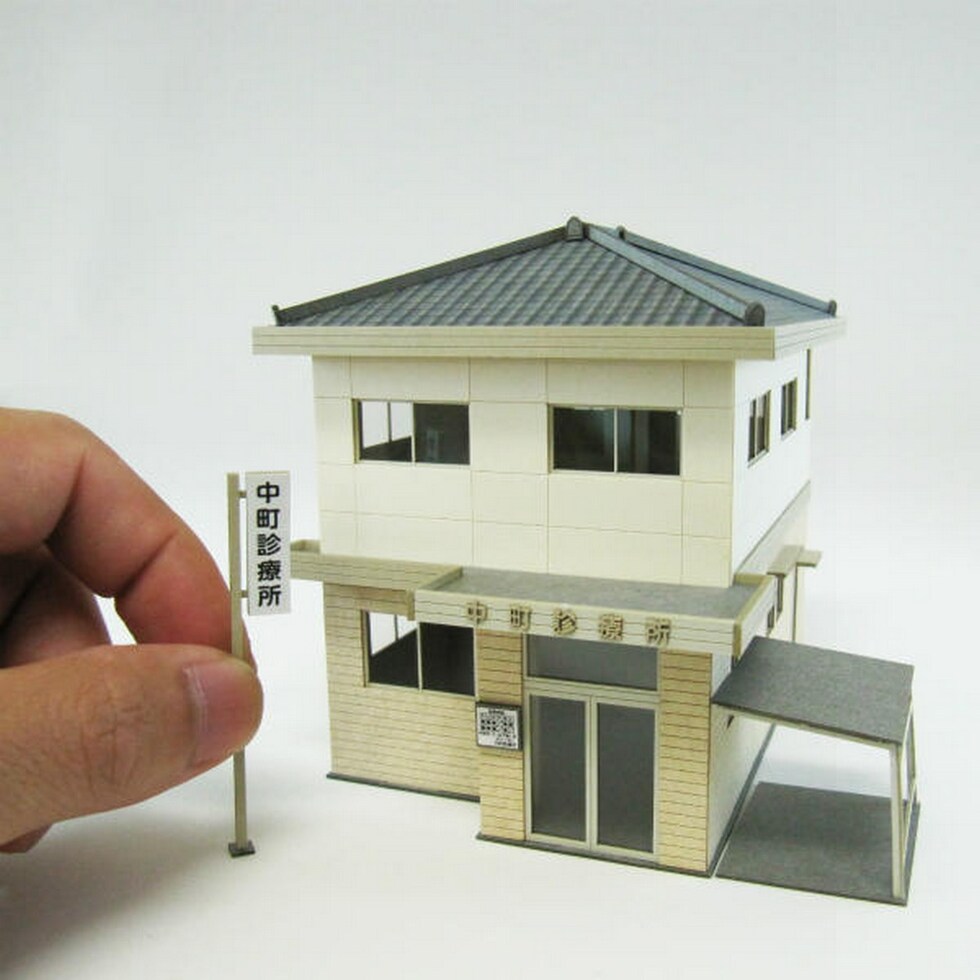 さんけい 情景 S=1/87・80 診療所 (MK05-36)