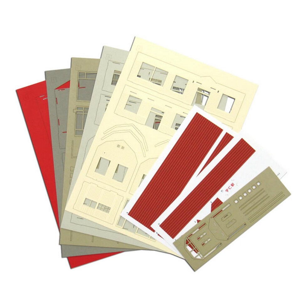 さんけい 情景 S=1/87・80 駅舎-5 (MK05-39)