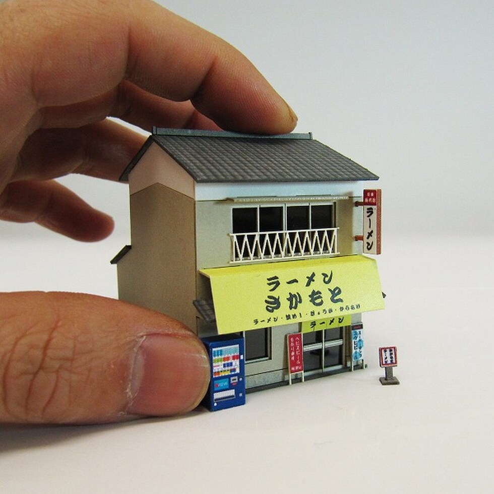 さんけい なつかしのジオラマ S=1/150 ラーメン屋 (MP03-67)