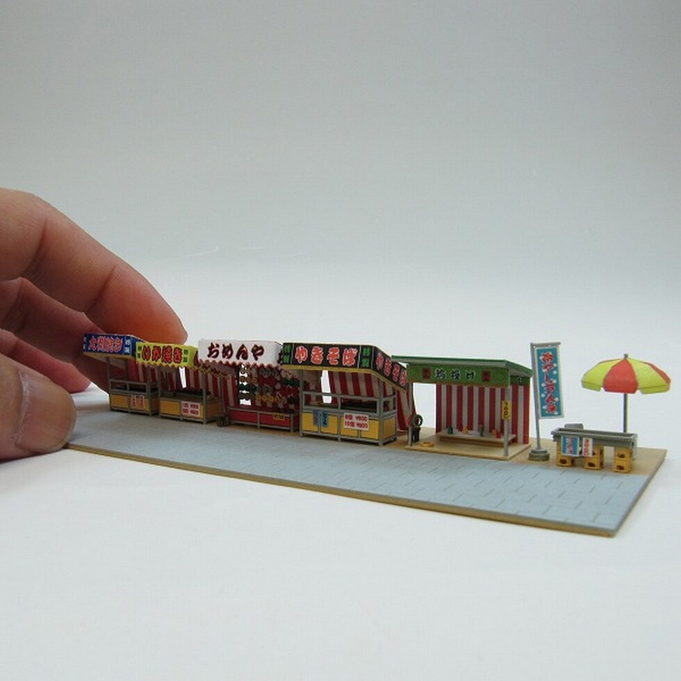 さんけい なつかしのジオラマ S=1/150 露店セットA (MP03-68)