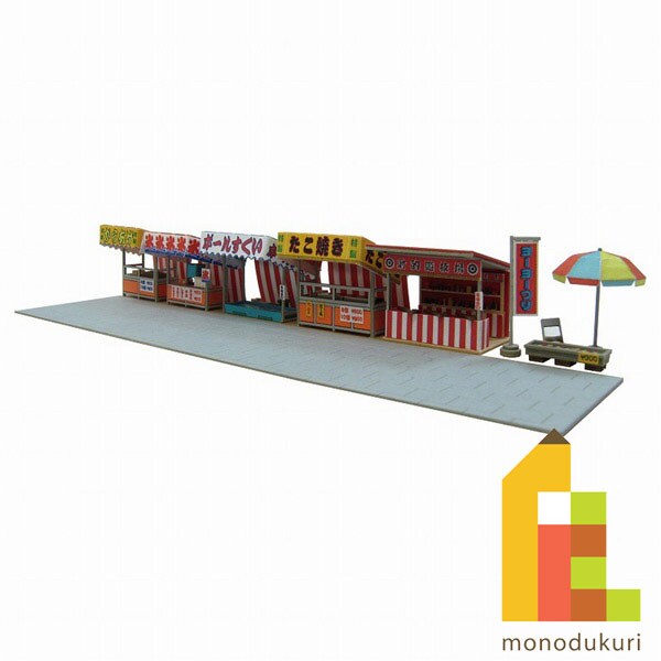 さんけい なつかしのジオラマ S=1/150 露店セットB (MP03-69)