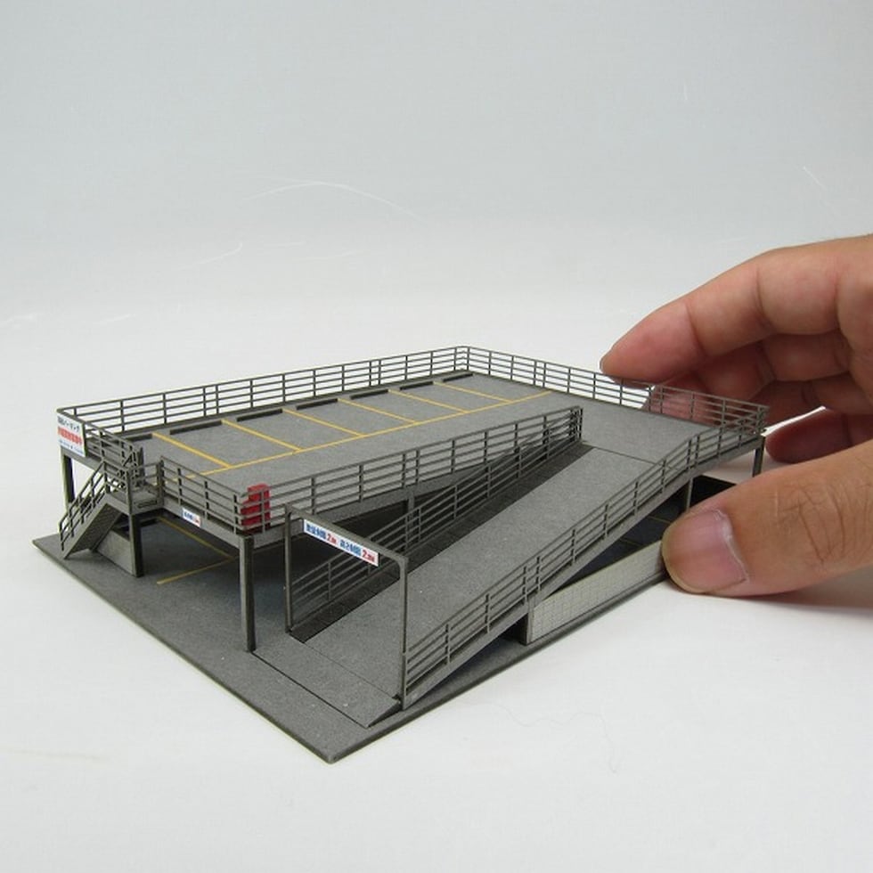 さんけい なつかしのジオラマ S=1/150 駐車場A (MP03-75)