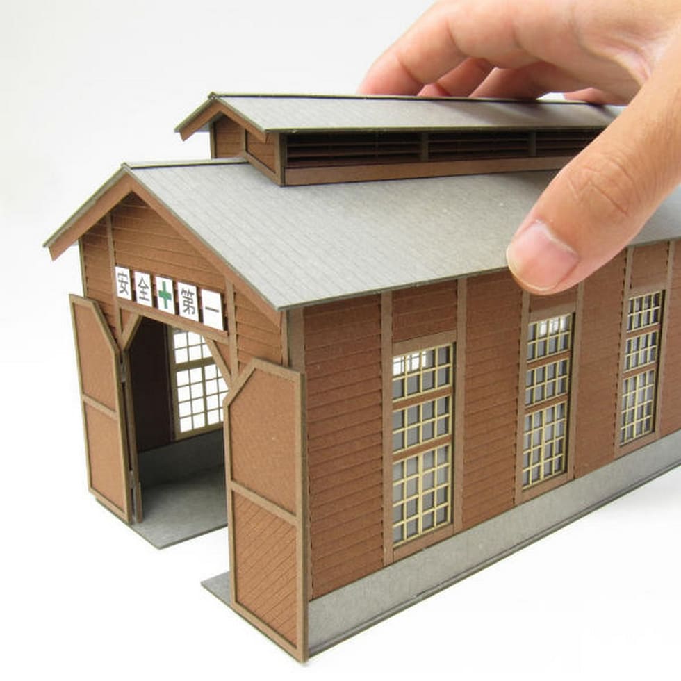 さんけい 情景 S=1/87・80 機関庫 (MK05-44)