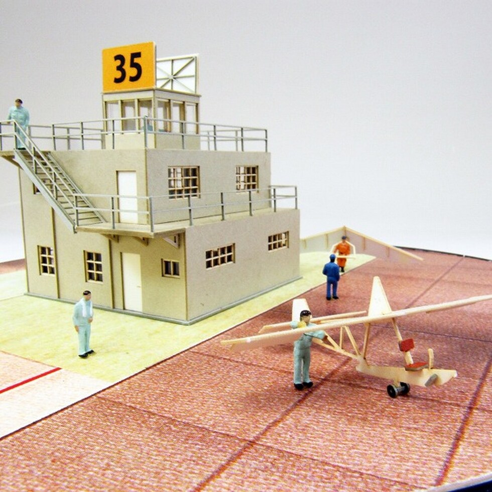 さんけい みにちゅあーとキット 管制塔type-B (MK08-02)