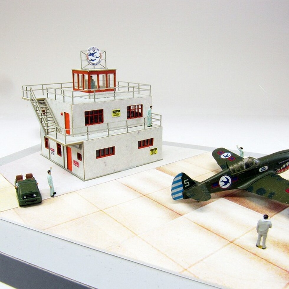 さんけい みにちゅあーとキット 管制塔type-B (MK08-02)