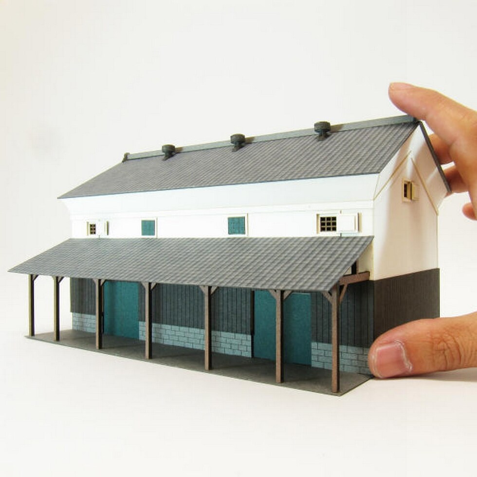 さんけい 情景 S=1/87・80 倉庫-1 (MK05-46)