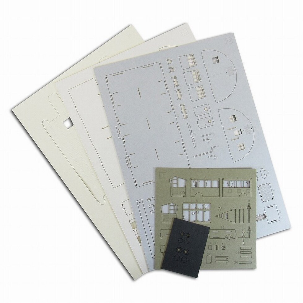 さんけい みにちゅあーとキット 汎用雑務棟 (MK08-03)