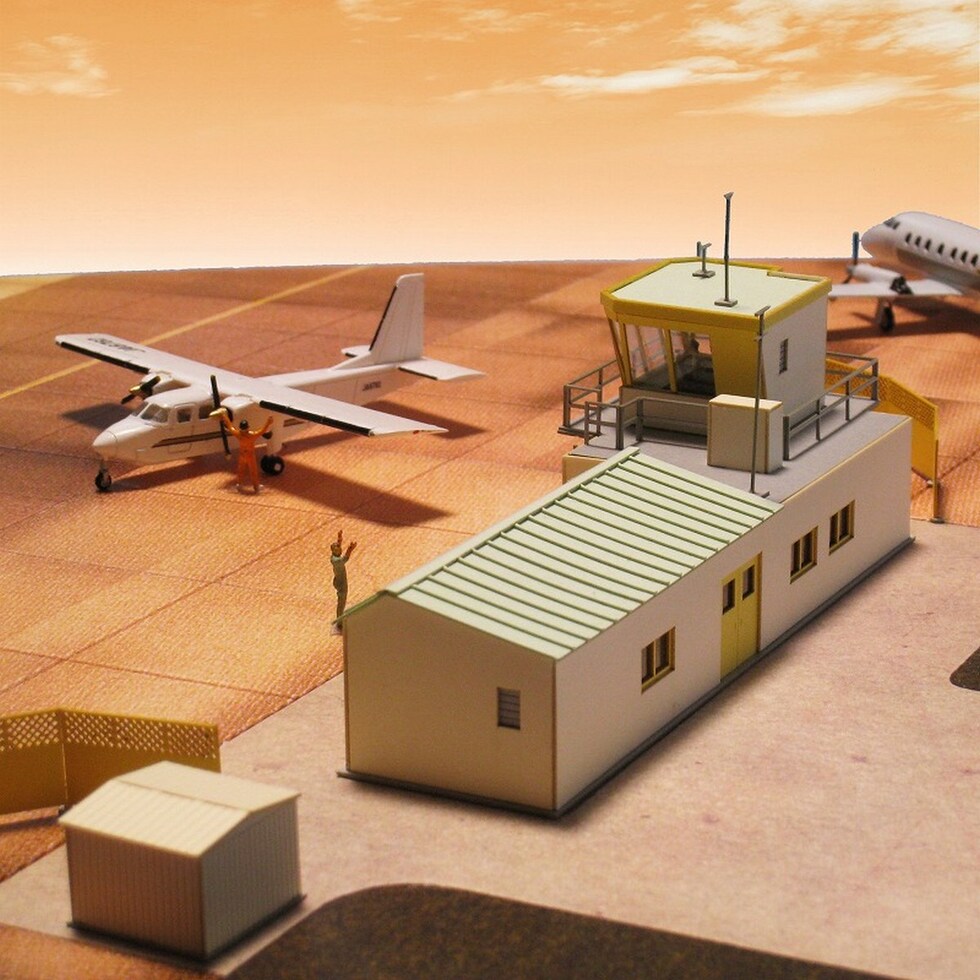 さんけい みにちゅあーとキット 飛行クラブ管理棟 (MK08-06)