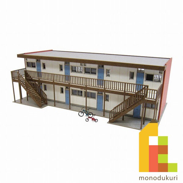 さんけい なつかしのジオラマシリーズS=1/150 アパートC (MP03-88)