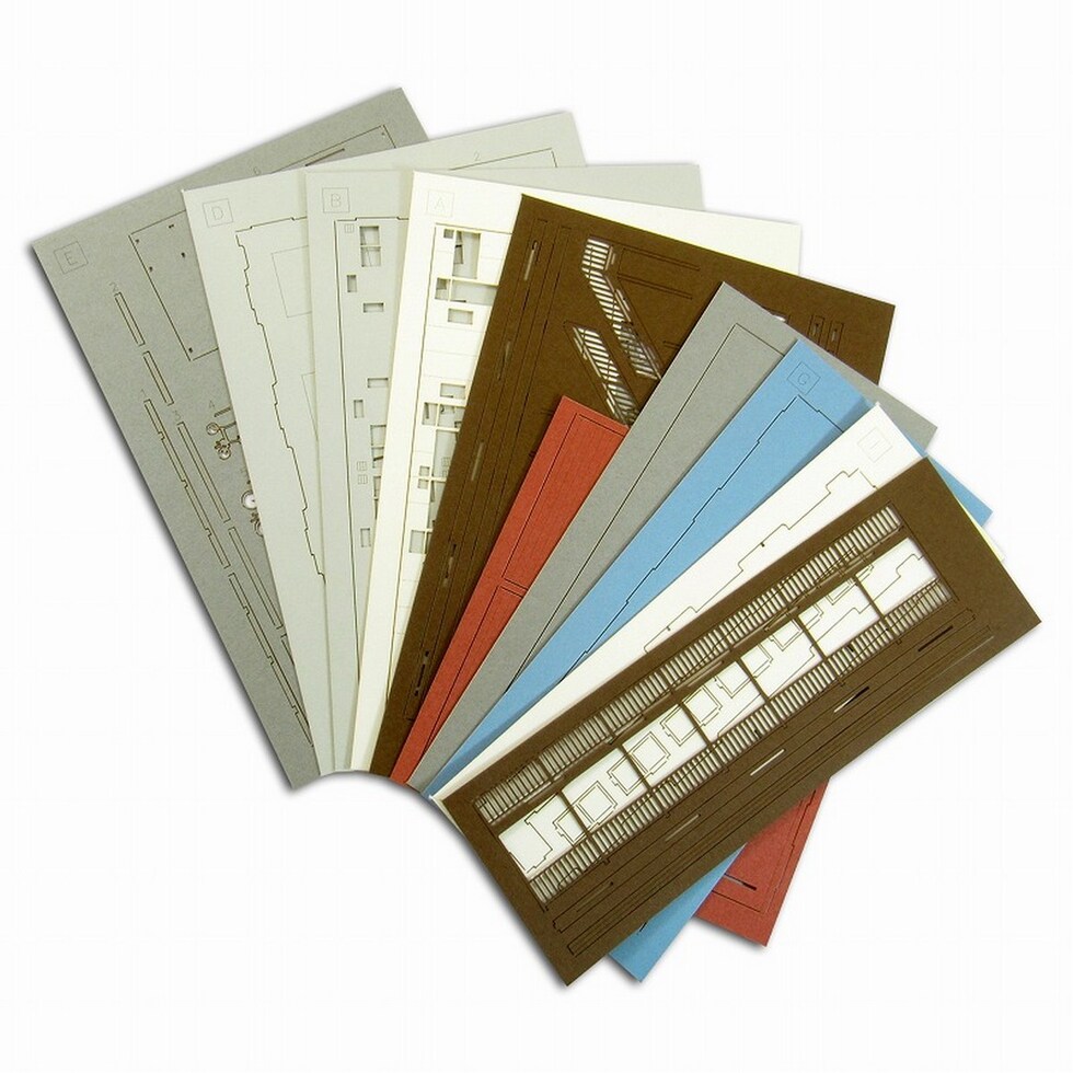 さんけい なつかしのジオラマシリーズS=1/150 アパートC (MP03-88)