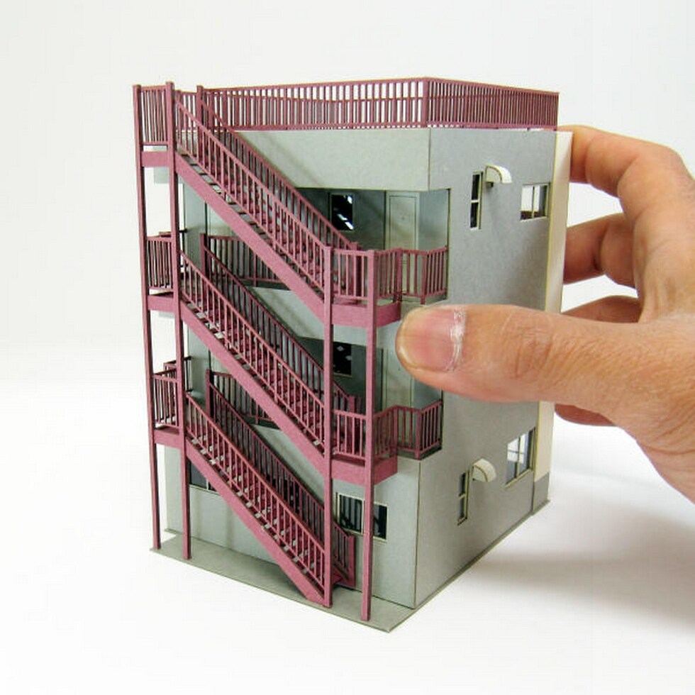 さんけい 情景 S=1/87・80 ビル-3 (MK05-49)