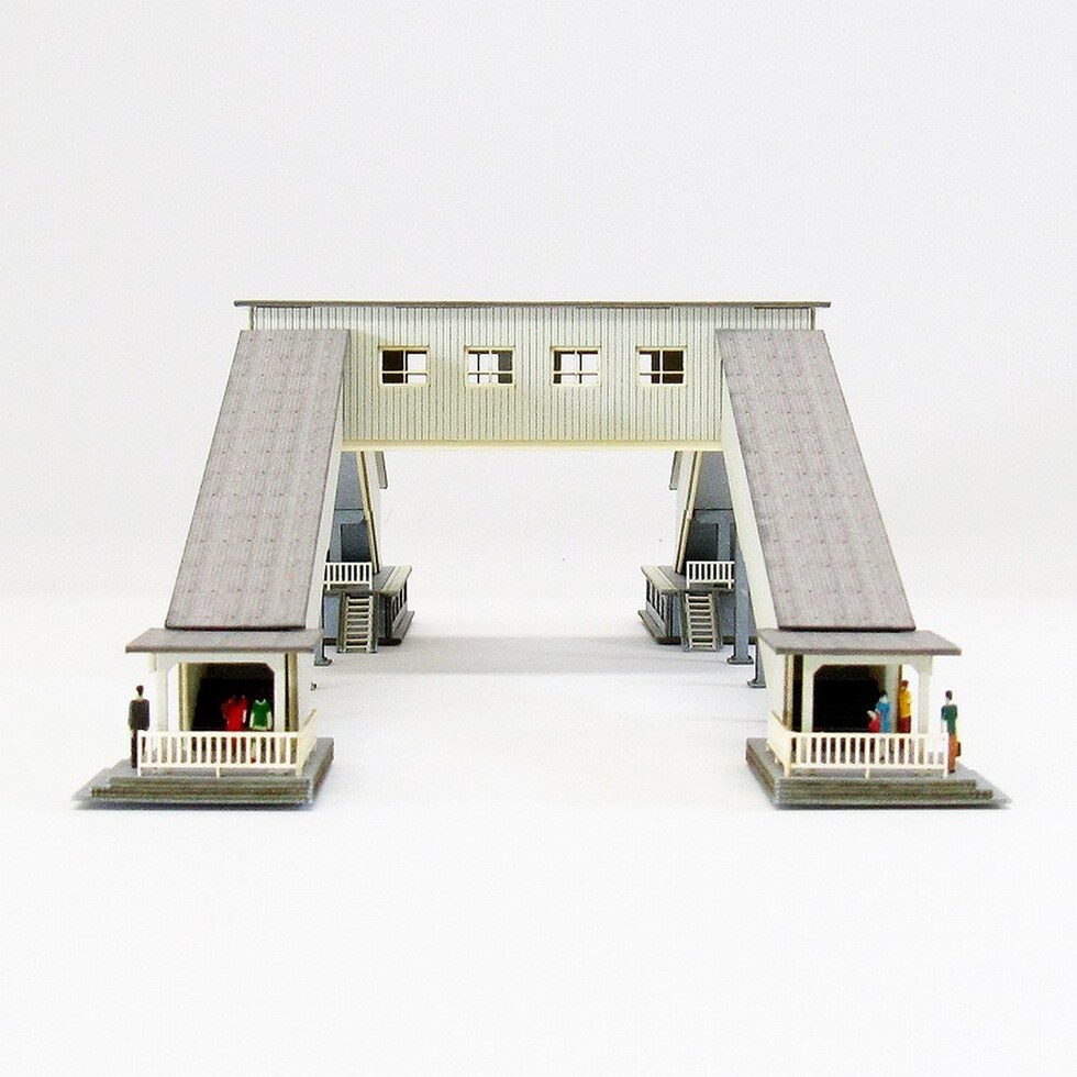 さんけい みにちゅあーと・プチ S=1/220 橋上駅舎 (MP01-127)