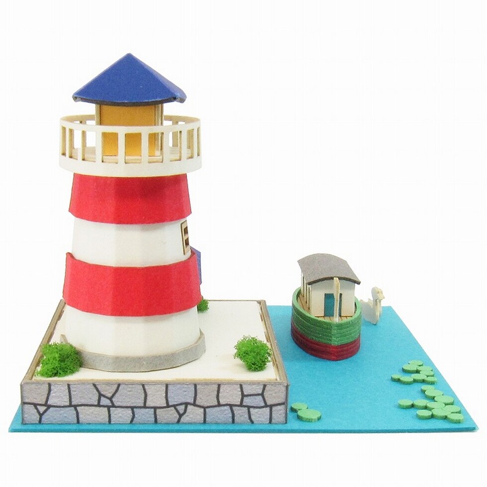 さんけい みにちゅあーとミニ ライトハウスとカナルボート (MP05-08)