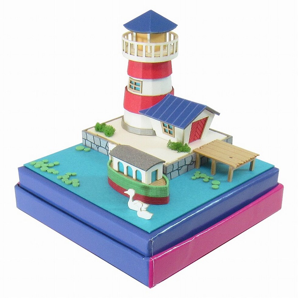 さんけい みにちゅあーとミニ ライトハウスとカナルボート (MP05-08)