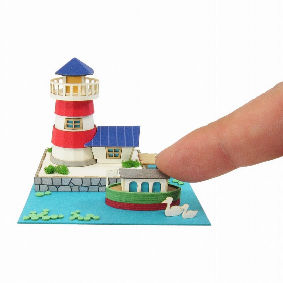 さんけい みにちゅあーとミニ ライトハウスとカナルボート (MP05-08)