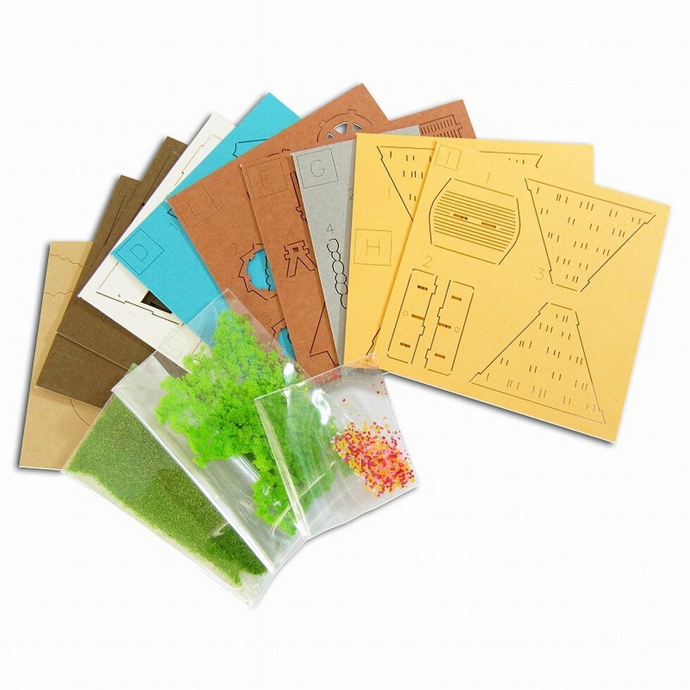 さんけい みにちゅあーとミニ 農家と水車 (MP05-09)