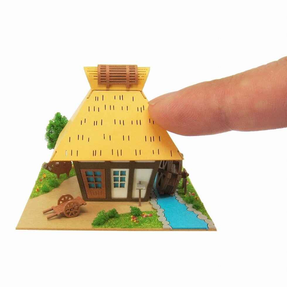 さんけい みにちゅあーとミニ 農家と水車 (MP05-09)