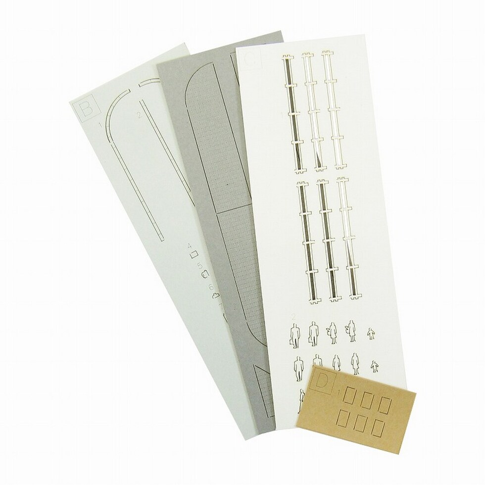 さんけい みにちゅあーと・プチ S=1/220 歩道-1 (MP01-131)