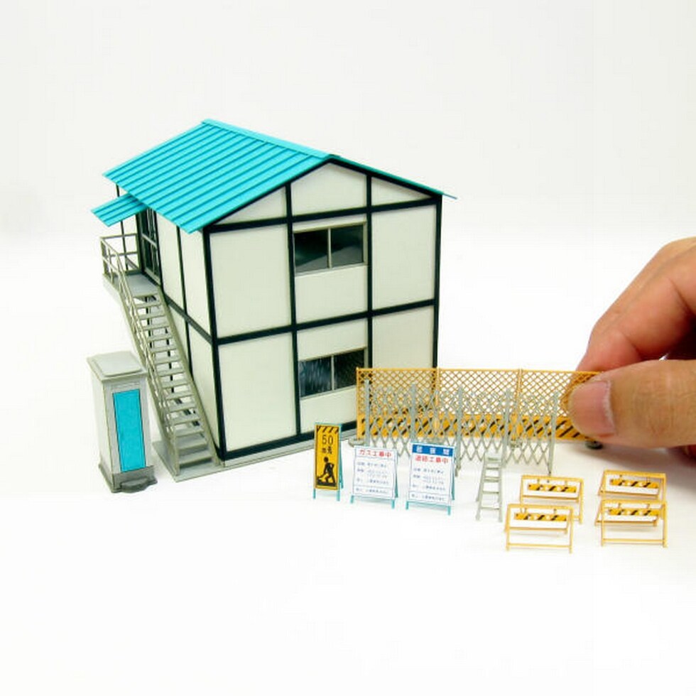 さんけい 情景 S=1/87・80 プレハブ小屋-1 (MK05-50)