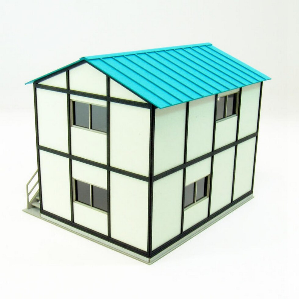 さんけい 情景 S=1/87・80 プレハブ小屋-1 (MK05-50)