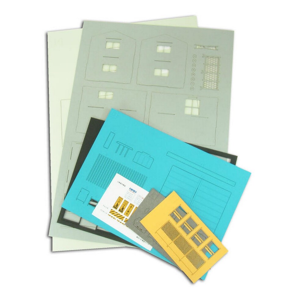 さんけい 情景 S=1/87・80 プレハブ小屋-1 (MK05-50)