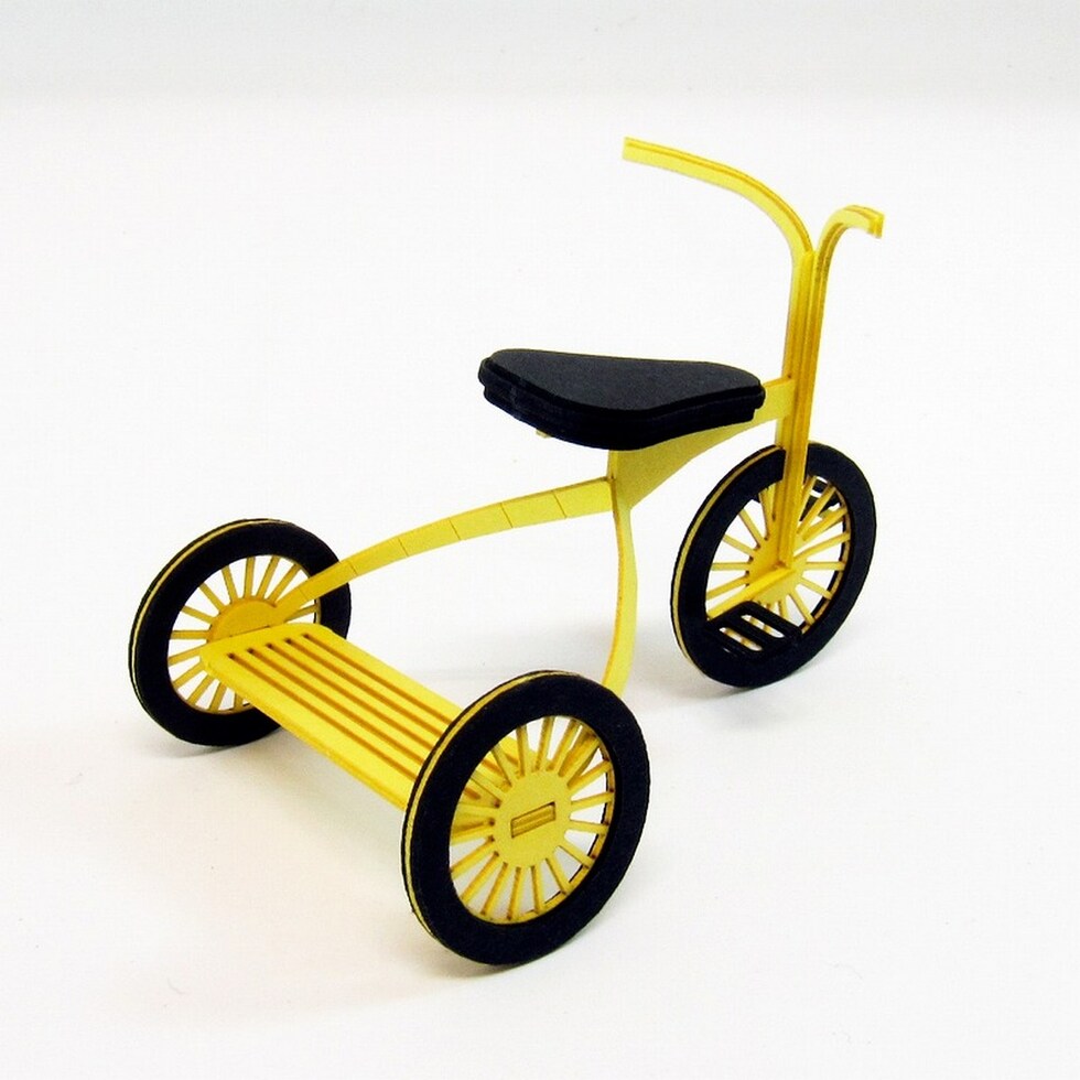 さんけい みにちゅあーと・プチ Mix-scale 三輪車 (MP01-134)