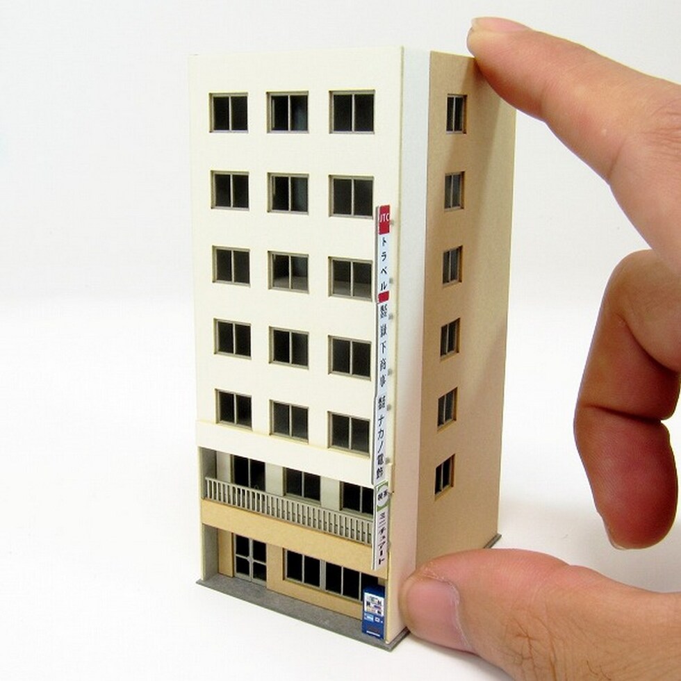 さんけい みにちゅあーと・プチ S=1/220 ビル-4 (MP01-140)