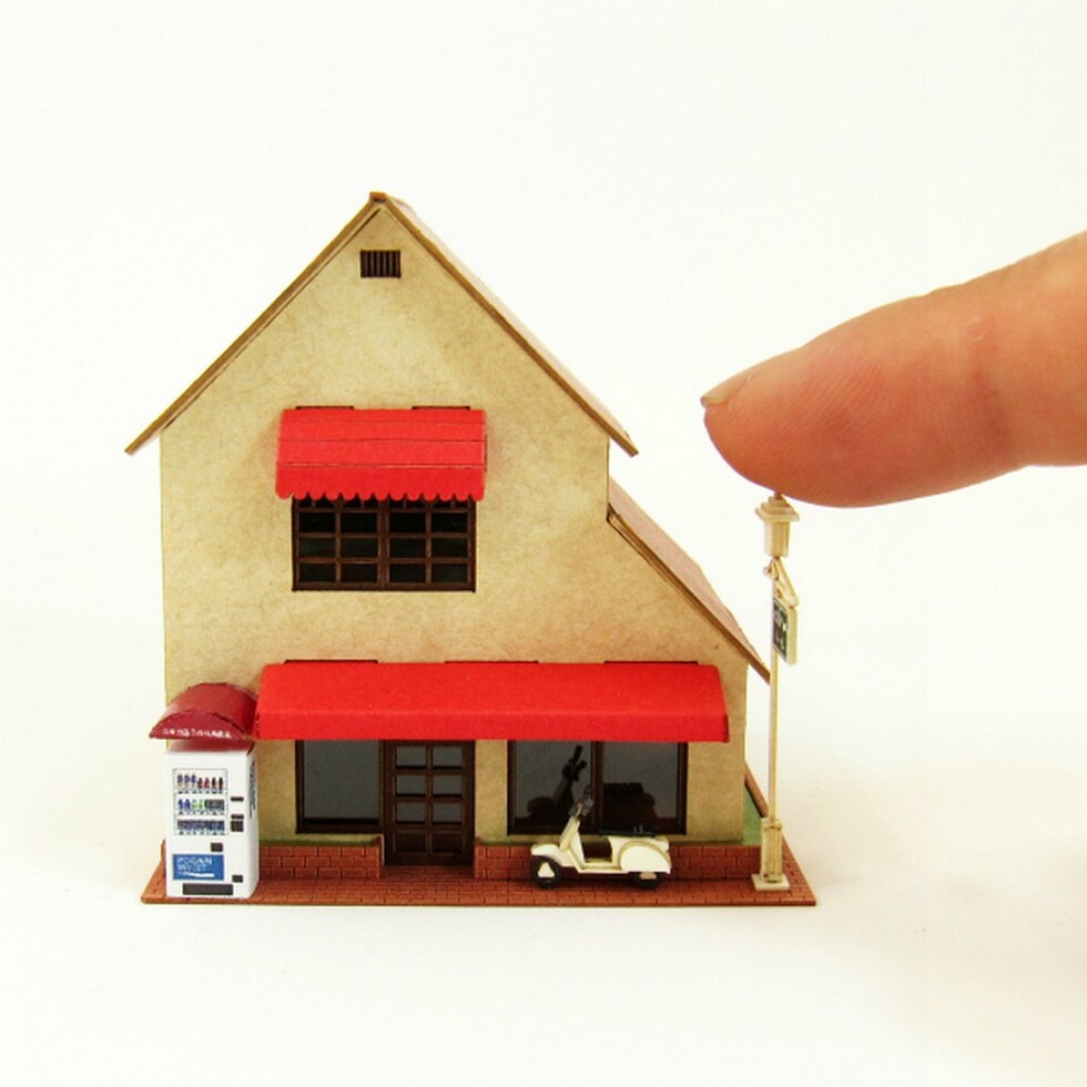 さんけい なつかしのジオラマシリーズS=1/150 カフェB (MP03-94)