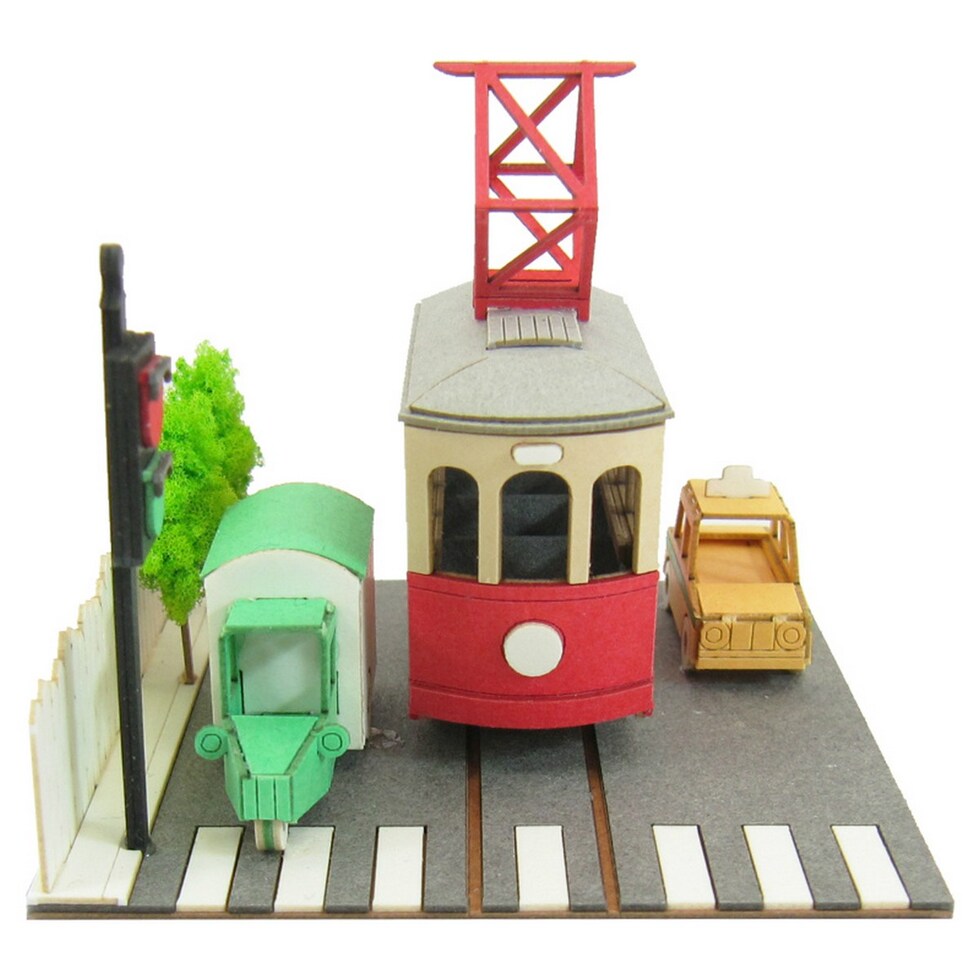 さんけい みにちゅあーとミニ トラムと自動車 (MP05-15)