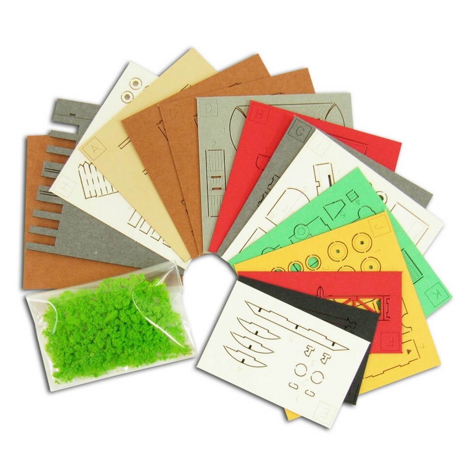 さんけい みにちゅあーとミニ トラムと自動車 (MP05-15)