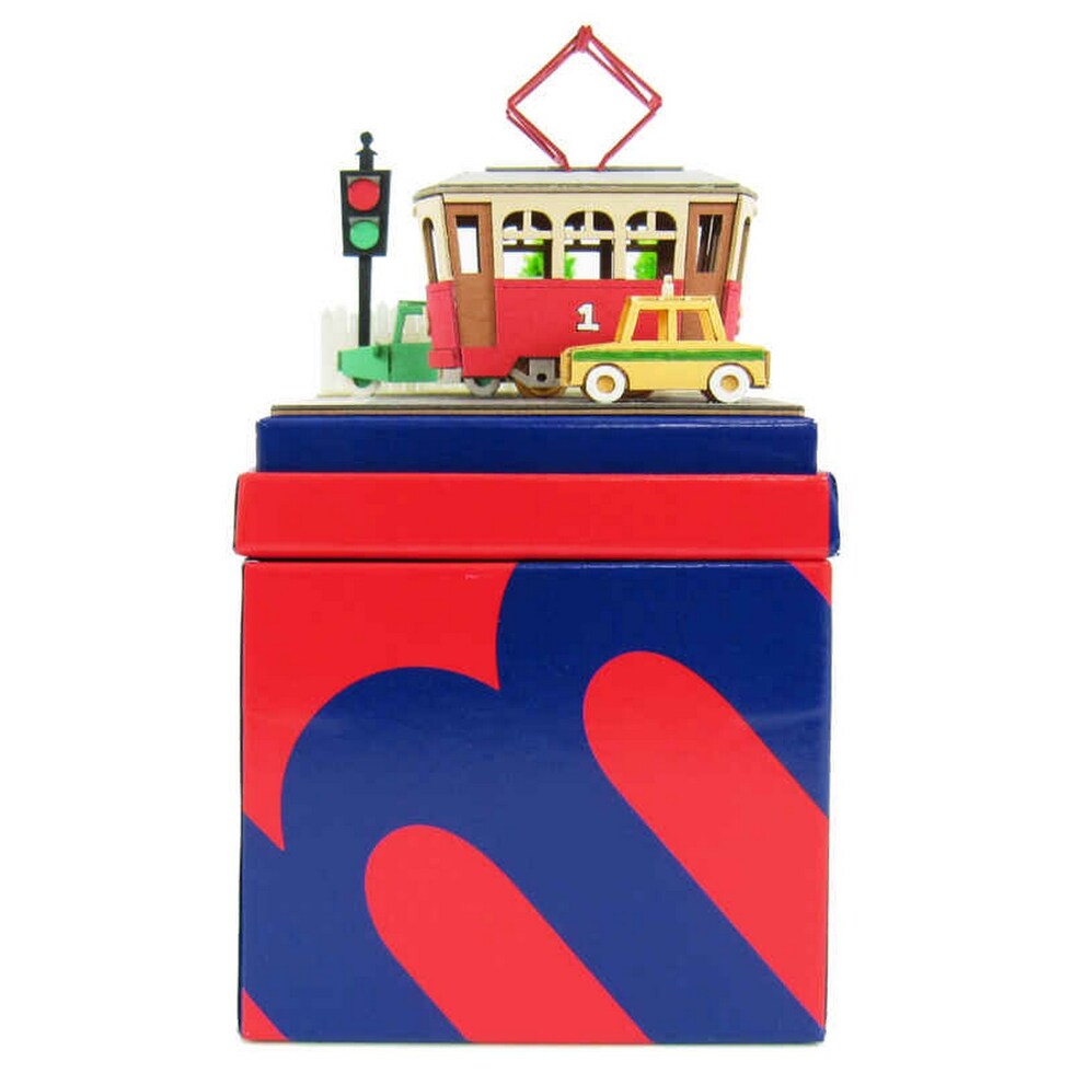 さんけい みにちゅあーとミニ トラムと自動車 (MP05-15)