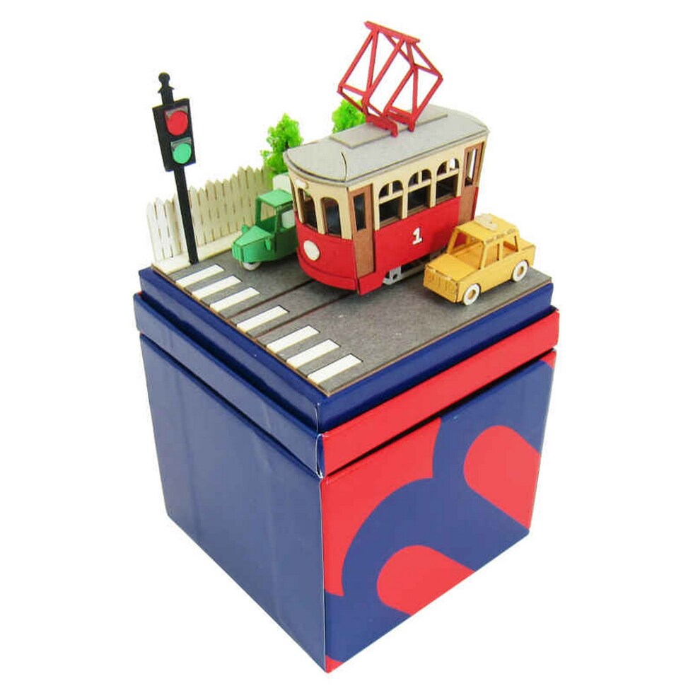 さんけい みにちゅあーとミニ トラムと自動車 (MP05-15)