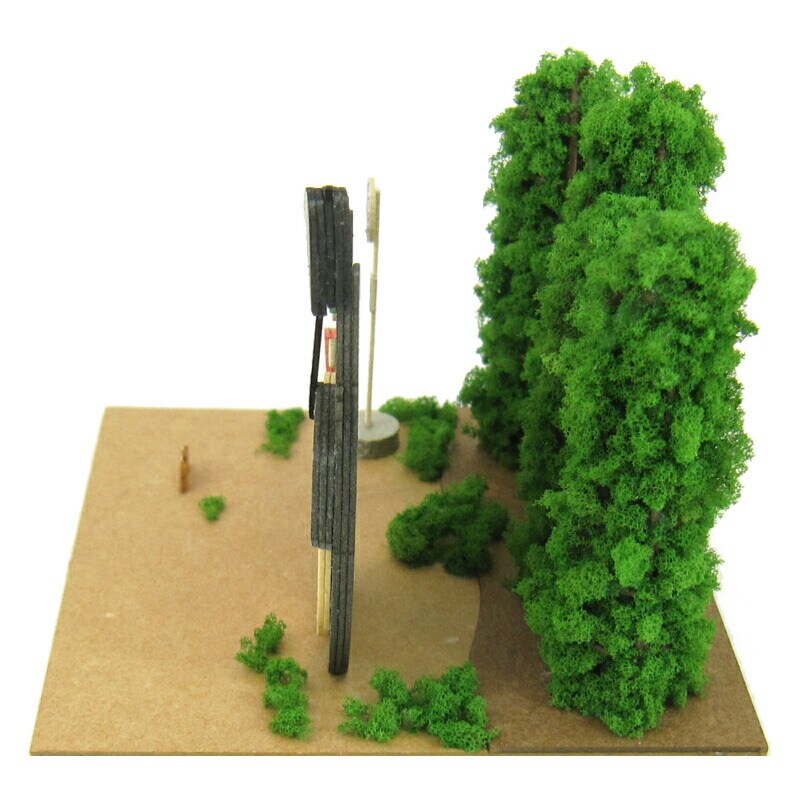 さんけい スタジオジブリ ミニ トトロとバス停 (MP07-03)