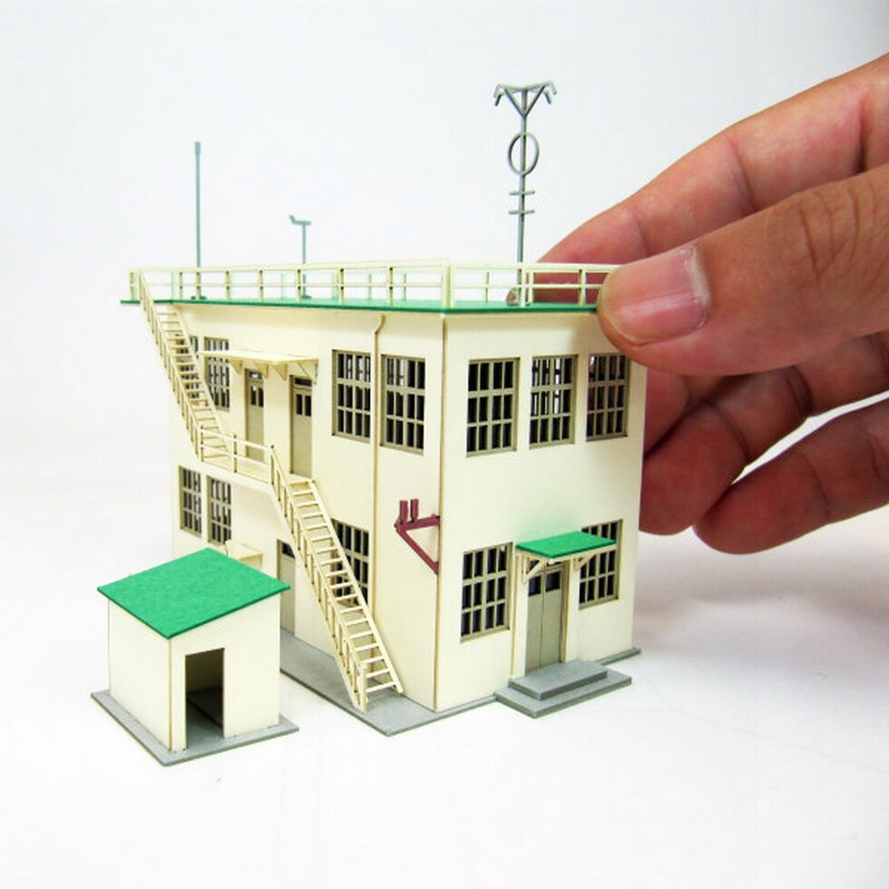 さんけい 航空情景シリーズ S=1/144 海上自衛隊創成期 航空隊指揮所 (MK08-11)