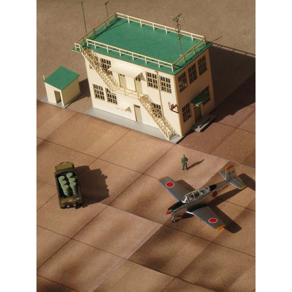 さんけい 航空情景シリーズ S=1/144 海上自衛隊創成期 航空隊指揮所 (MK08-11)