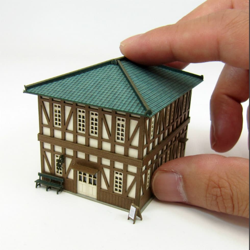 さんけい なつかしのジオラマシリーズS=1/150 レストランB (MP03-96)