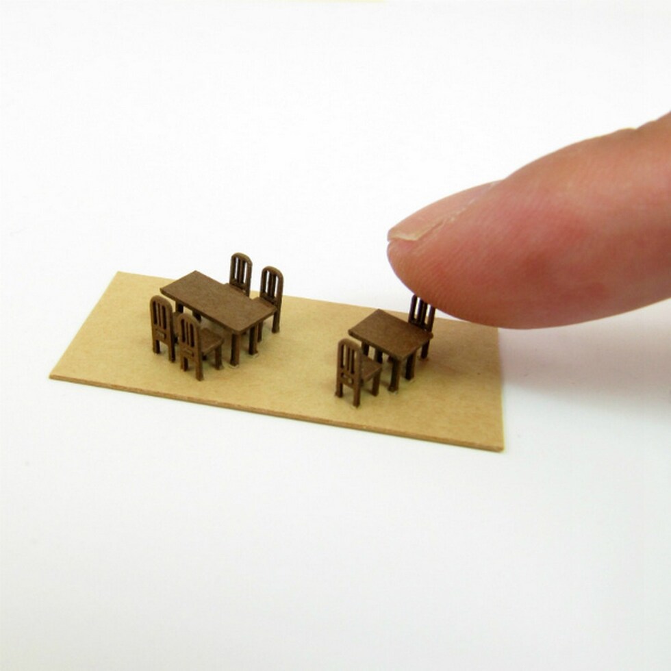 さんけい ジオラマ オプションキット S=1/15 テーブル＆イスC (MP04-95)