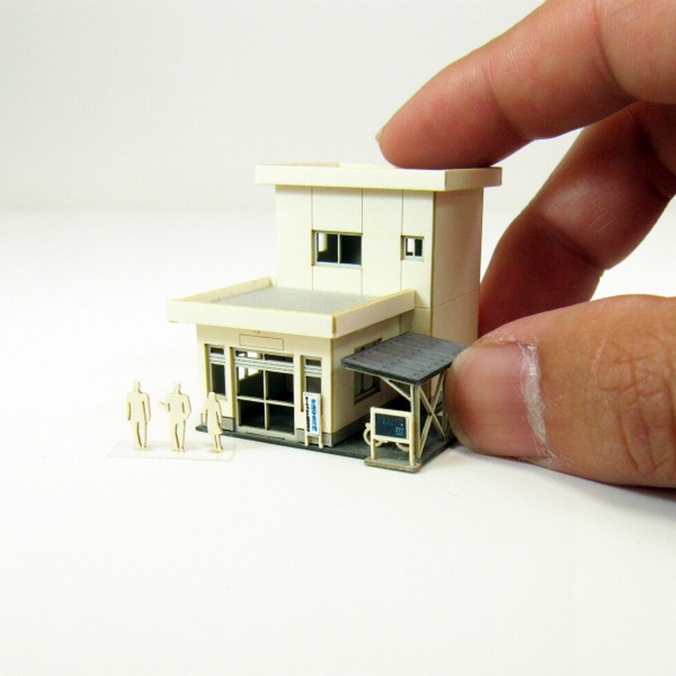 さんけい みにちゅあーと・プチ S=1/220 交番 (MP01-144)