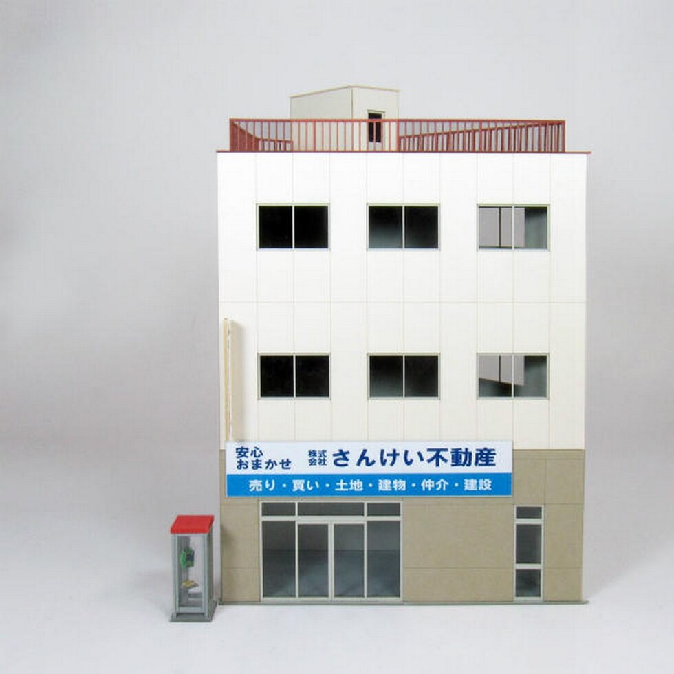 さんけい 情景 S=1/87・80 ビル-4 (MK05-51)