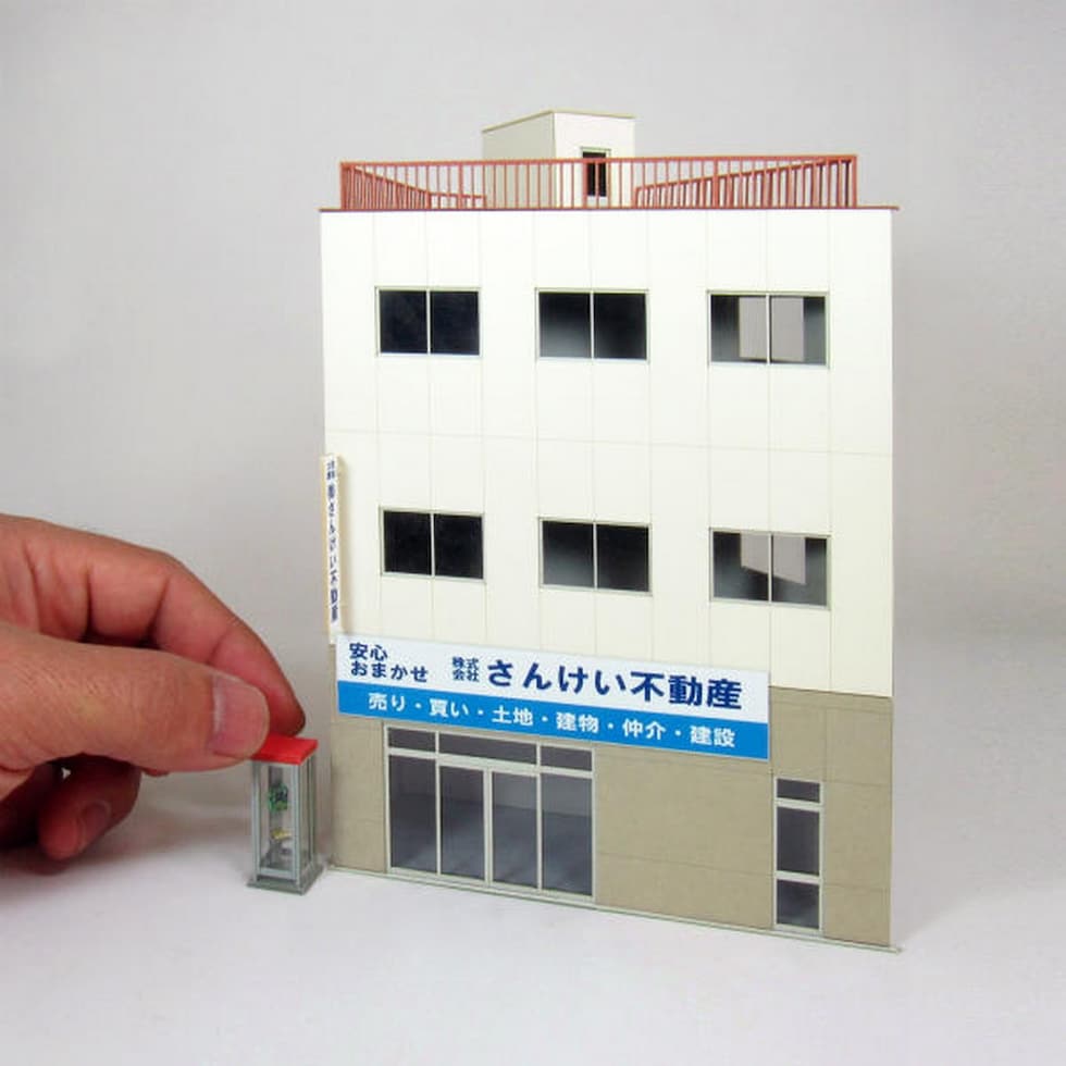 さんけい 情景 S=1/87・80 ビル-4 (MK05-51)