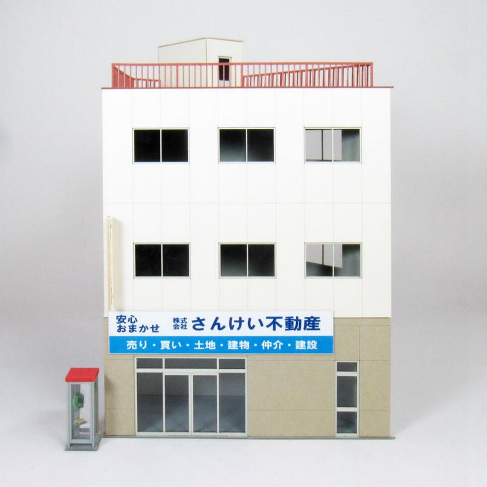 さんけい 情景 S=1/87・80 ビル-4 (MK05-51)