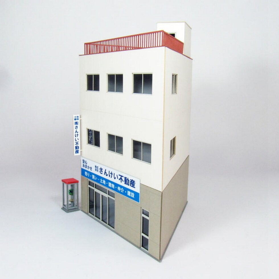 さんけい 情景 S=1/87・80 ビル-4 (MK05-51)